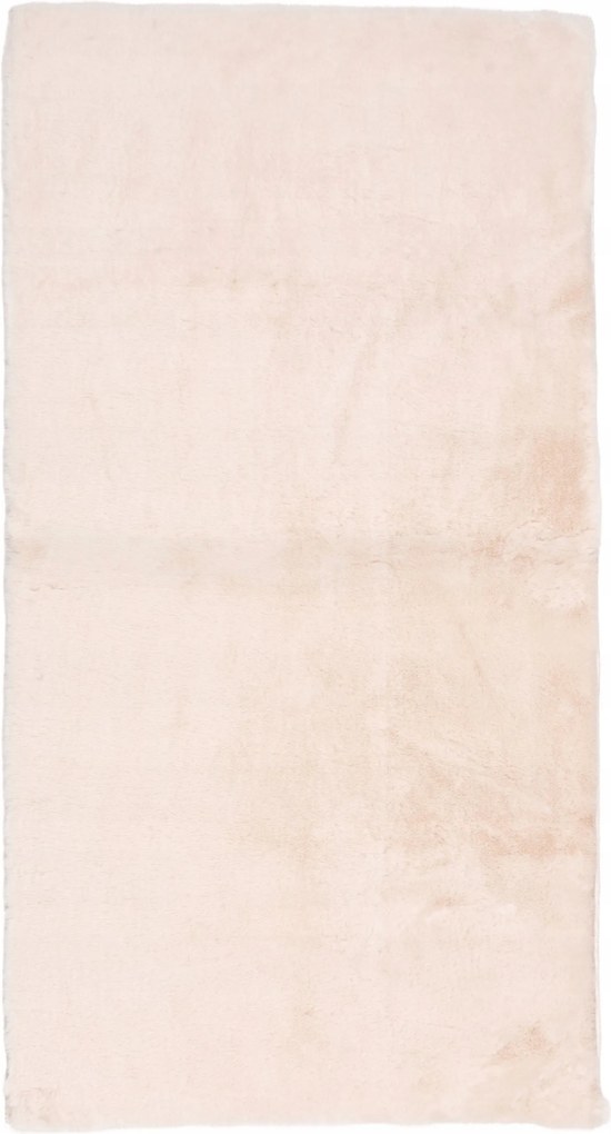 Dywan Futrzany Biały 70x130 cm Włochaty Miękki Dekoracyjny Antypoślizgowy