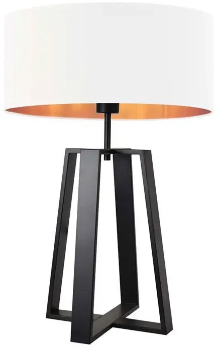 Lampa stołowa glamour na czarnym stelażu - EX966-Shina- 5 kolorów