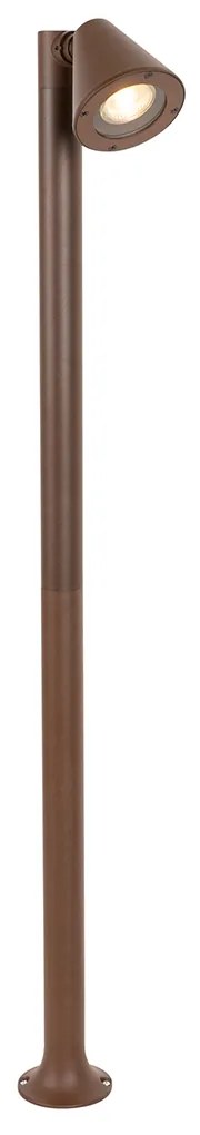 Zewnetrzna Nowoczesny słup ogrodowy brązowo-rdzawy 100 cm IP44 regulowany - Ciara Nowoczesny Oswietlenie zewnetrzne