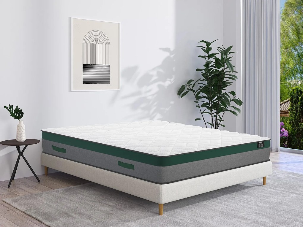 Materac 160 x 200 cm, sprężyny kieszeniowe, grubość 22 cm - PRESTIGE marki YSMÉE