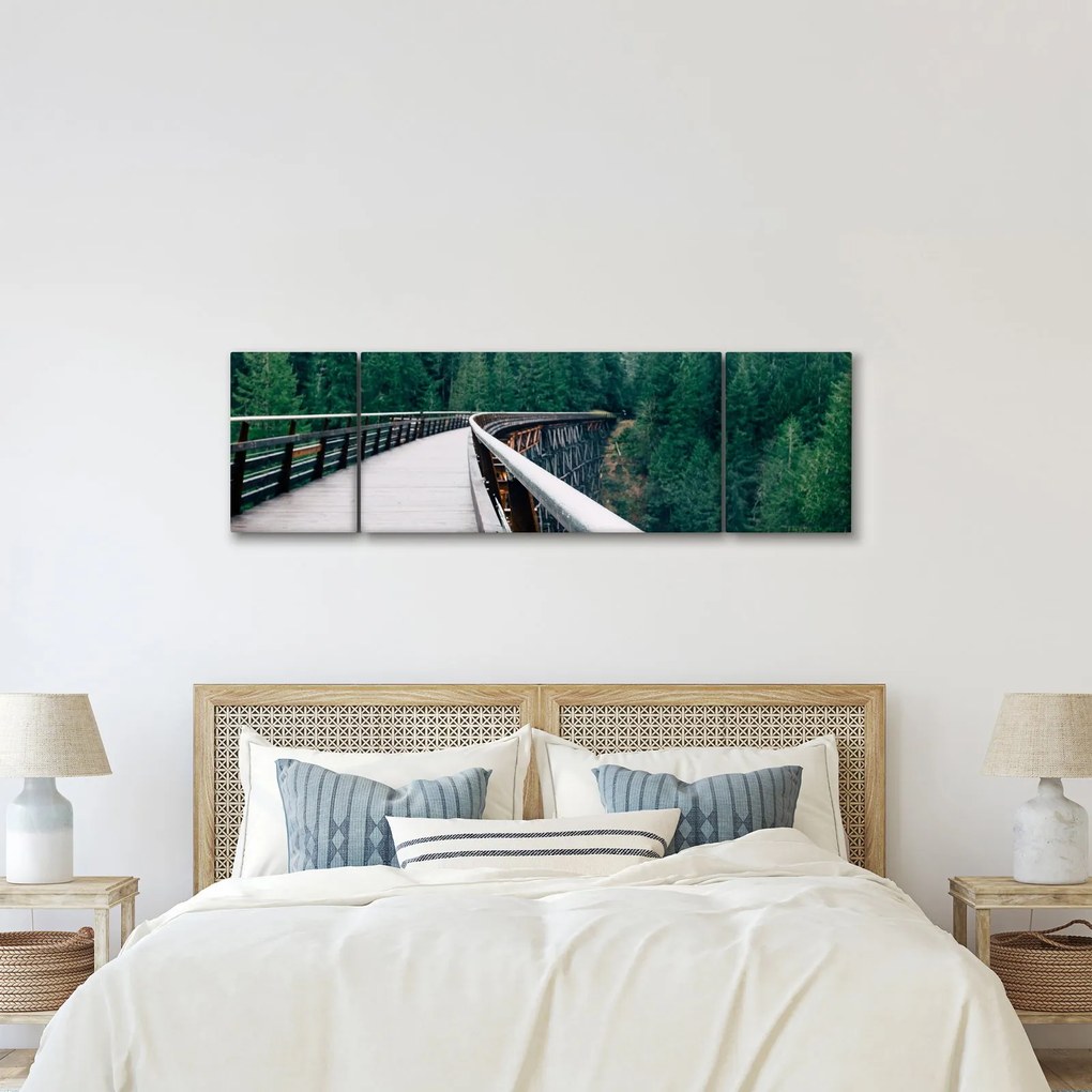 Obraz - Most do wierzchołków drzew (170x50 cm)