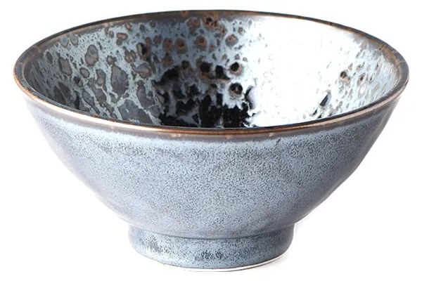 Czarno-szara miska ceramiczna MIJ Pearl, ø 16 cm