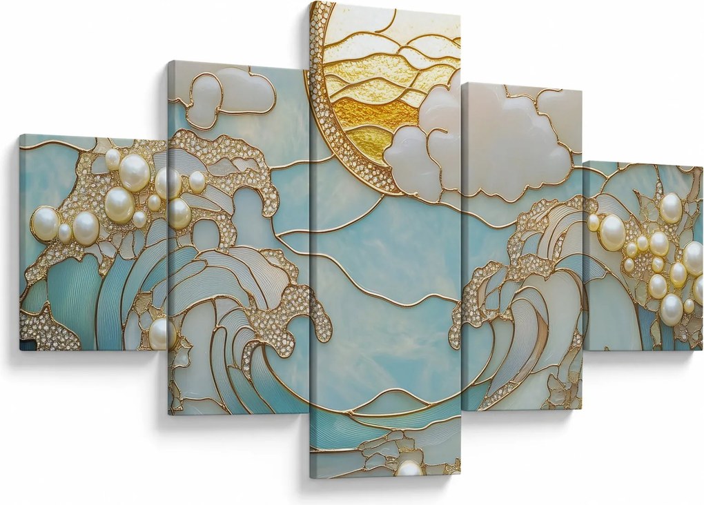 Obraz - 3D perły w oceanie (125x70 cm)