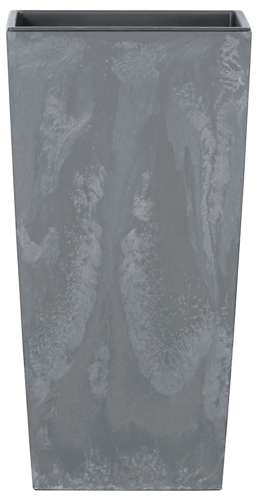Donica ogrodowa z wkładem Urbi Square Low Beton Effect 29,5 x 29,5 x 29 cm marengo PROSPERPLAST