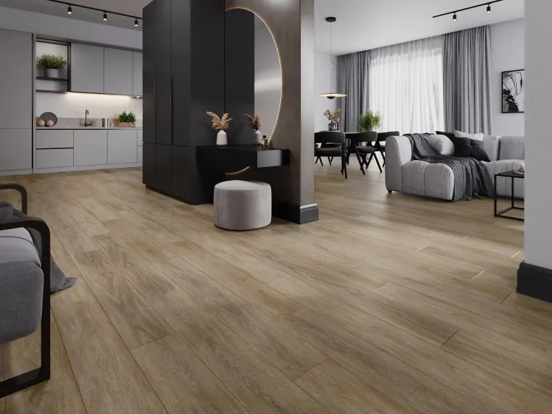 Mexen Palermo próbka paneli winylowych SPC 6,5 mm, podkład IXPE 1,5 mm, 4 V-Fuga, Dąb - F1025-S