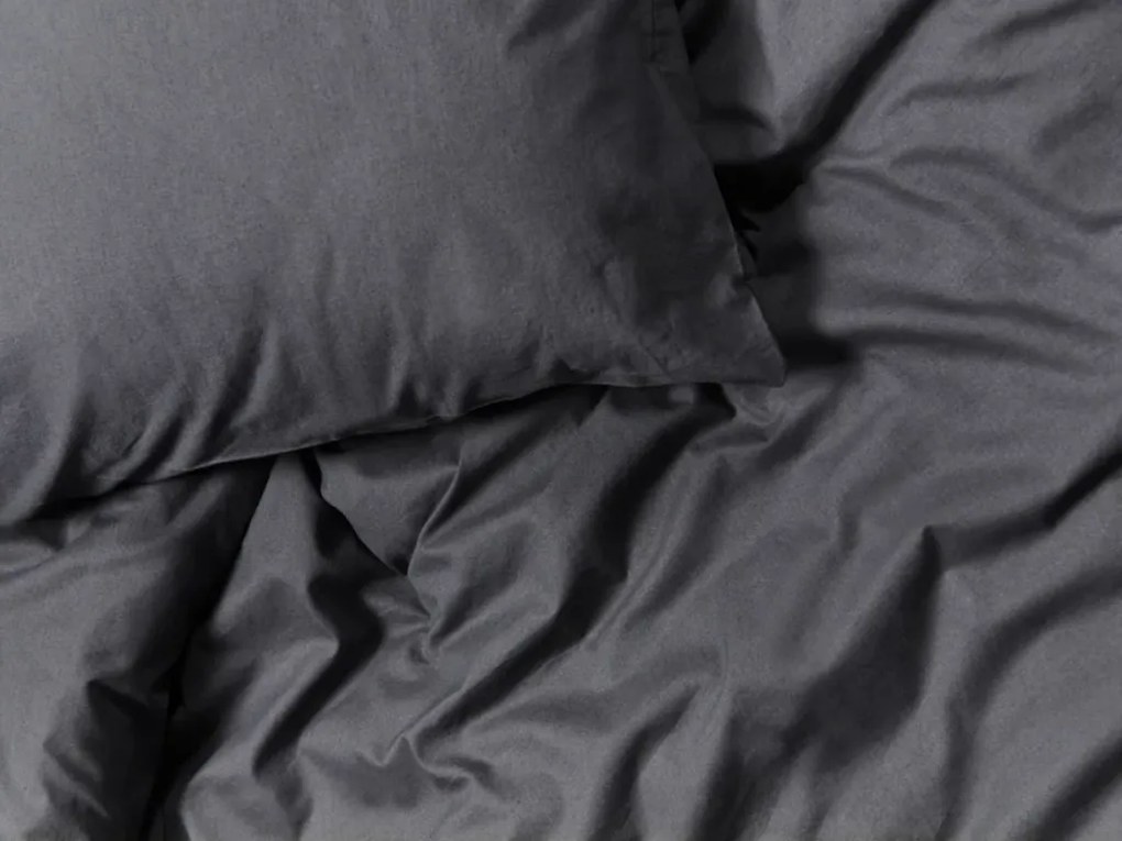 PrzytulneMieszkanie.pl PrzytulneMieszkanie.pl Bawełniana pościel CALMORA ciemnoszara Rozmiar pościeli: 70 x 90 cm | 140 x 220 cm