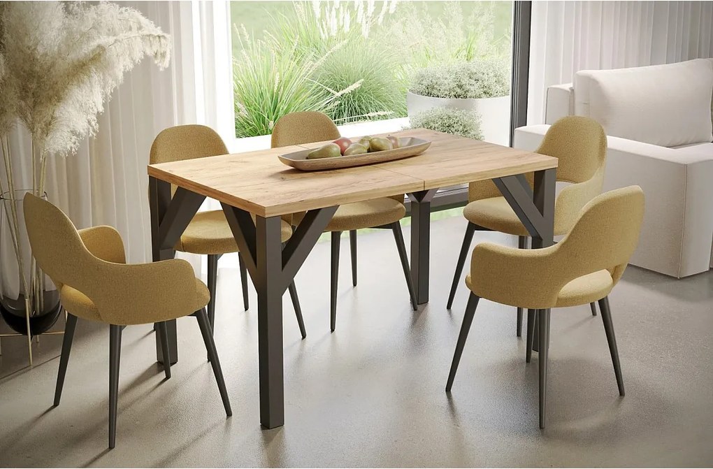 Stół rozkładany BALTIKA 130(240)x90 dąb złoty craft