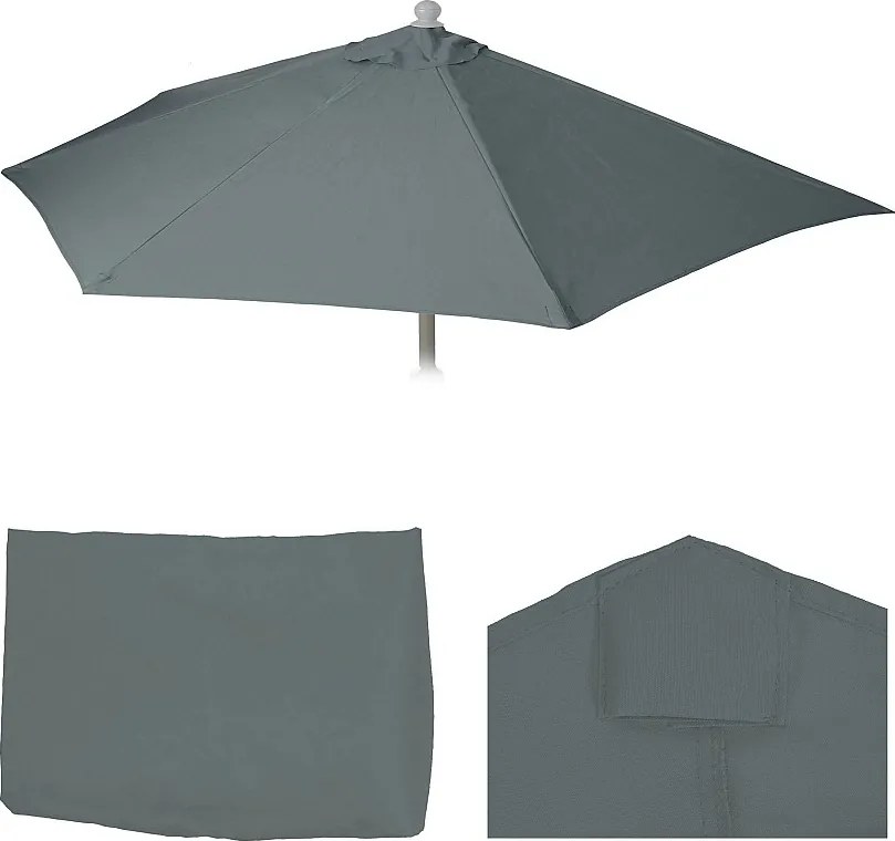 Pokrowiec na półokrągły parasol Lorca,  antracyt