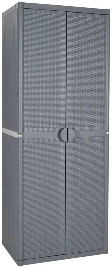 Szara szafa gospodarcza dwudrzwiowa S2-A34