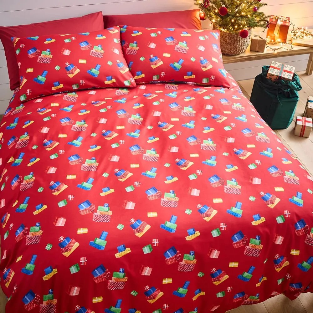 Pościel dwuosobowa 200x200 cm Retro Santa – Catherine Lansfield