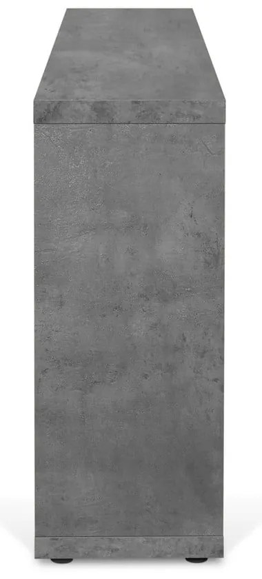 Szary regał w dekorze betonu 150x83 cm Berlin – TemaHome