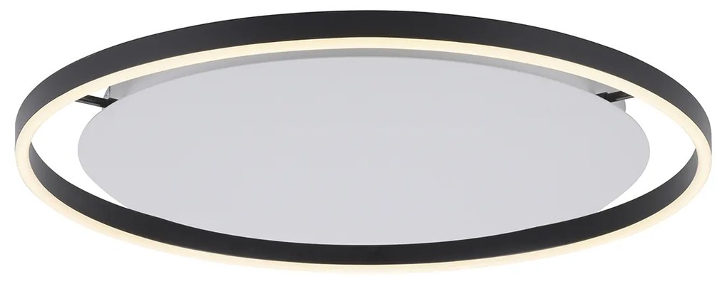 Lampa sufitowa ciemnoszara 60 cm z wbudowanymi diodami LED, 3-stopniowy ściemniacz - Zlatan Nowoczesny Oswietlenie wewnetrzne