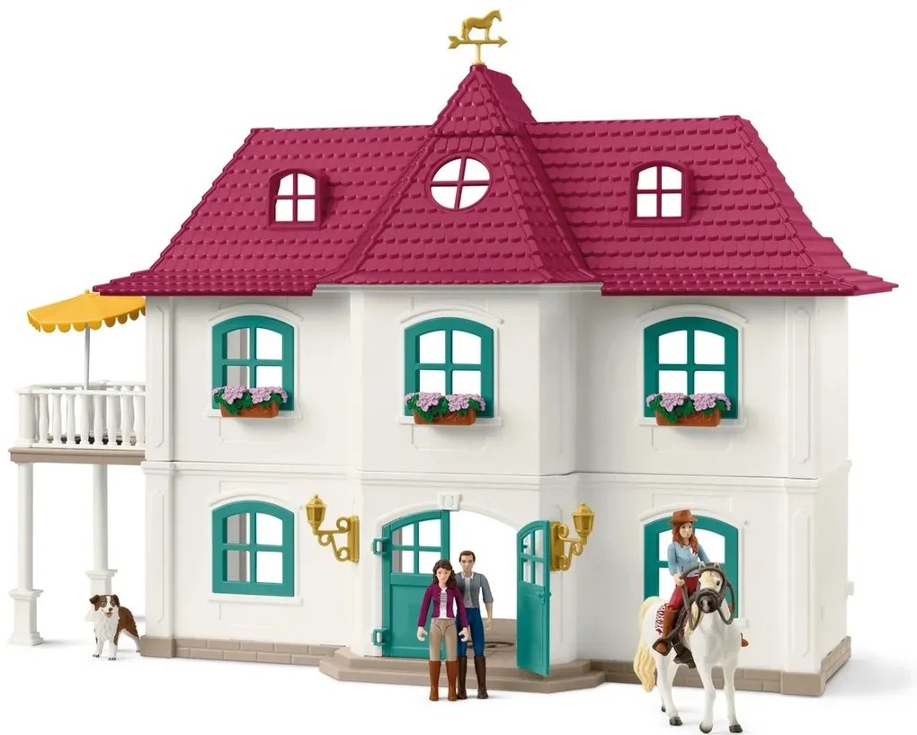 Schleich 42706 Wiejski dom i stajnia nad jeziorem