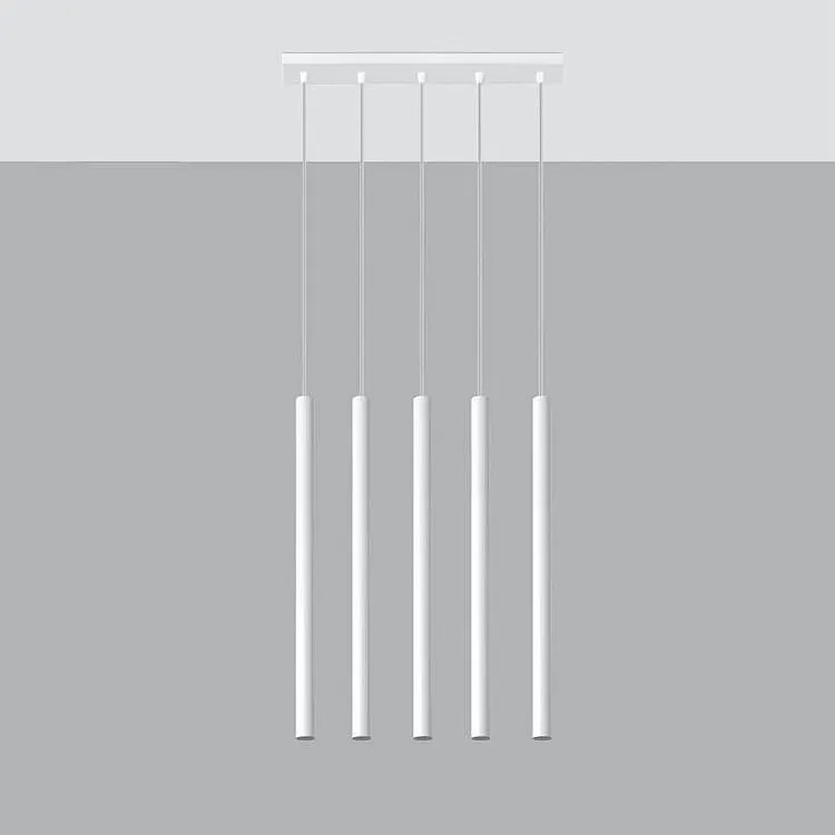 Lampa wisząca PASTELO 5 biała