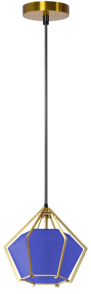 Lampa Sufitowa Wisząca Diament APP452-1CP Niebieska