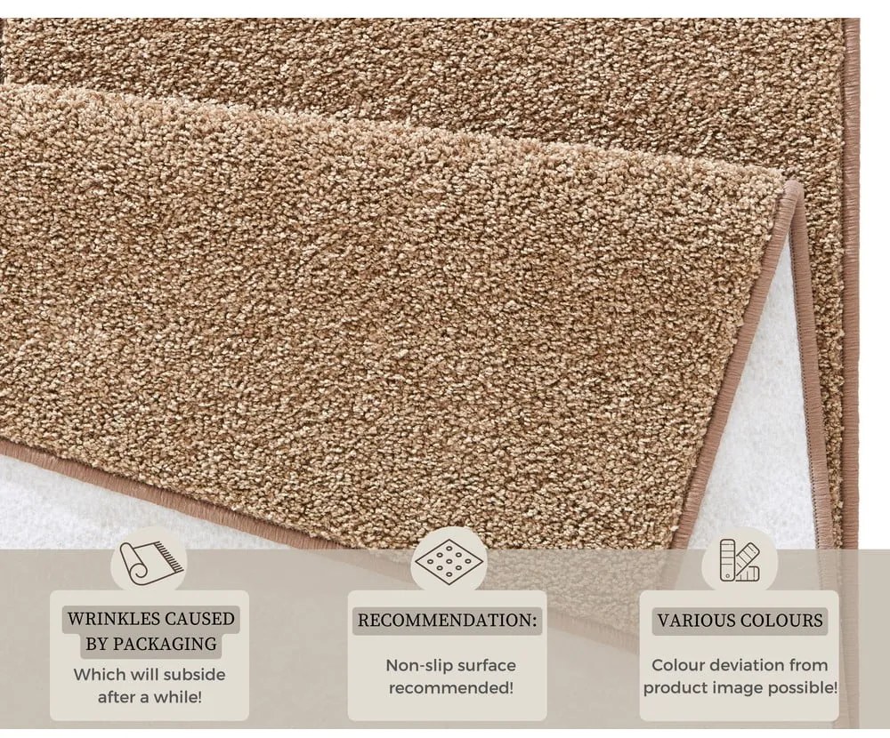 Brązowy chodnik Hanse Home Pure, 80x300 cm