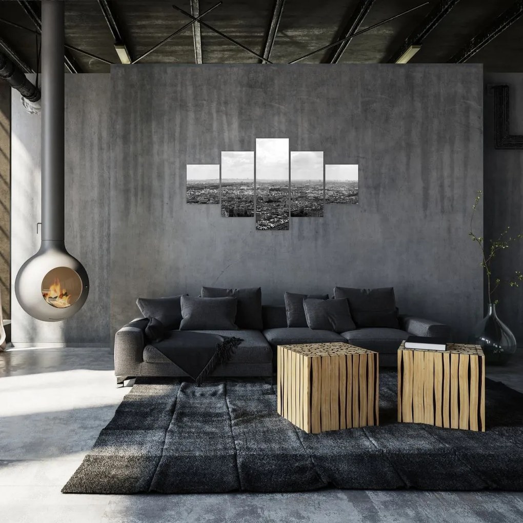 Obraz - Dachy domów w Paryżu (125x70 cm)