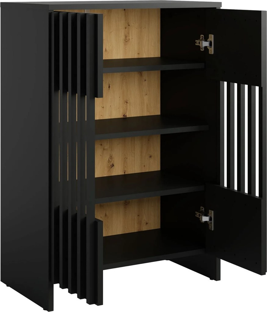 Komoda ZEPHYR 60 cm do Salonu Sypialni Czarny