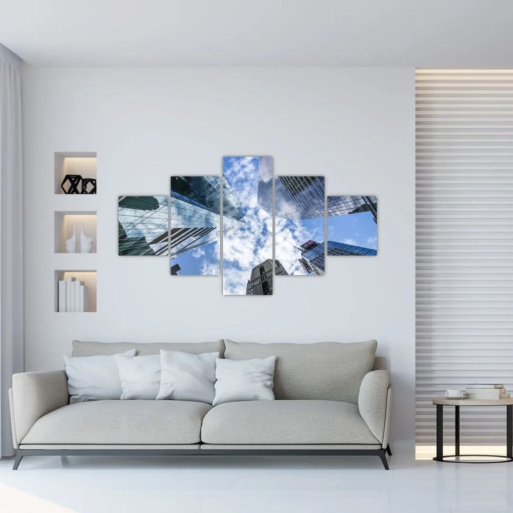 Obraz drapaczy chmur (125x70 cm)