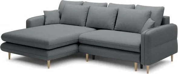 Elegancki narożnik SALLY S z funkcją spania w tkaninie SORELLA 88 WERSAL