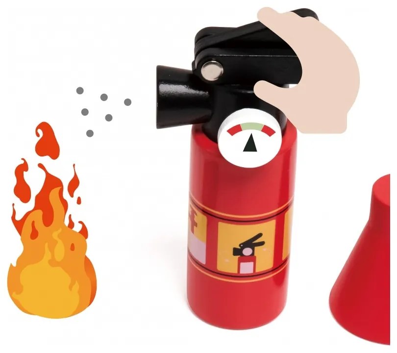 Classic world little firefighter set costume tools 8 pcs.