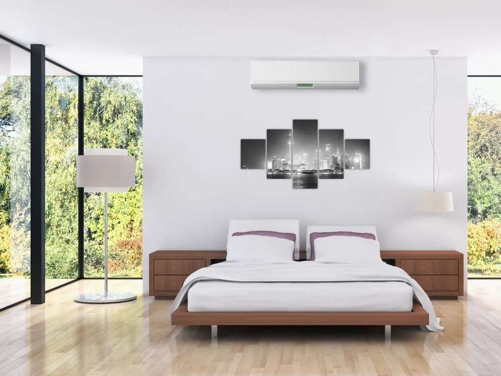 Obraz nowoczesnych drapaczy chmur (125x70 cm)