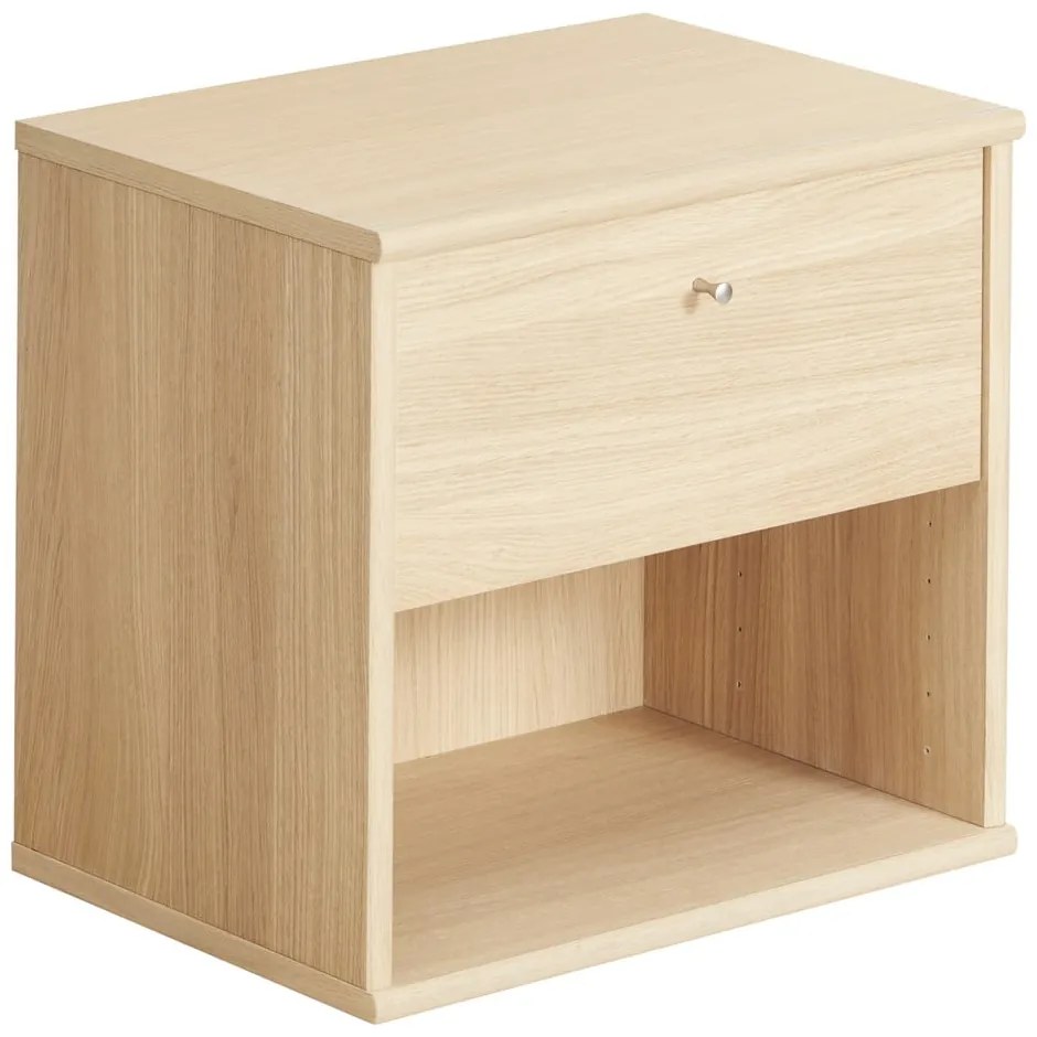 Naturalna wisząca szafka nocna w dekorze dębu z półką Mistral – Hammel Furniture