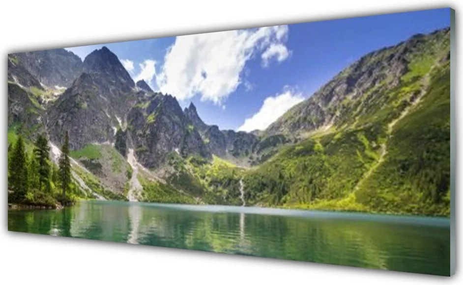 Panel Szklany Krystaliczne Jezioro W Górach