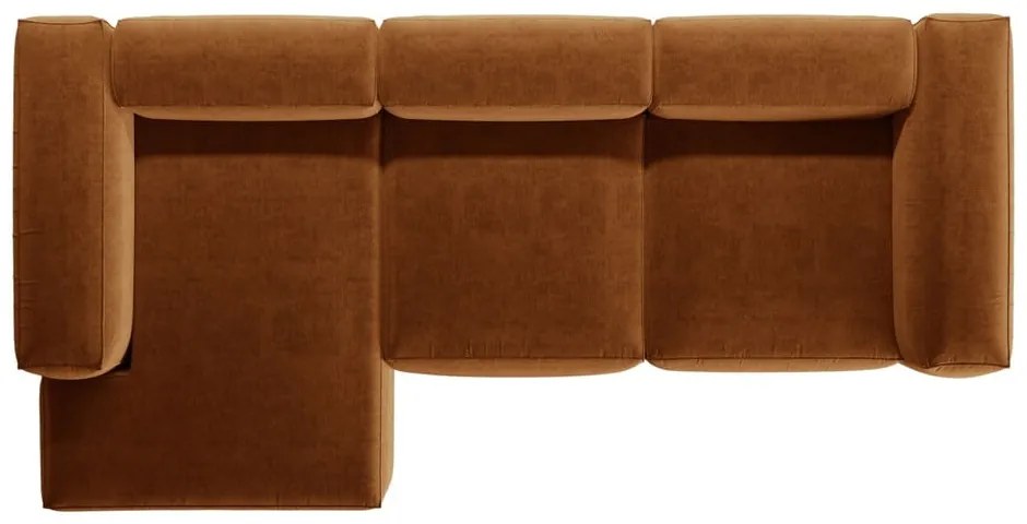 Ceglasty narożnik (lewostronny/z szezlongiem) Bergano – Cosmopolitan Design