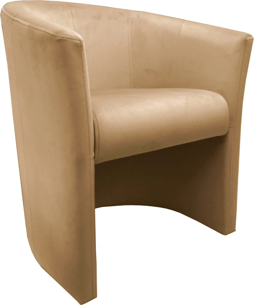 Fotel CLUB tkanina Welur elegancki fotel tapicerowany do salonu i gabinetu : Kolor tkaniny - VELVET - MG06
