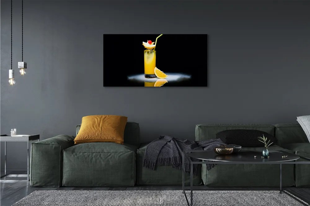 Duży obraz na płótnie Słoneczny Koktajl Pomarańczowy