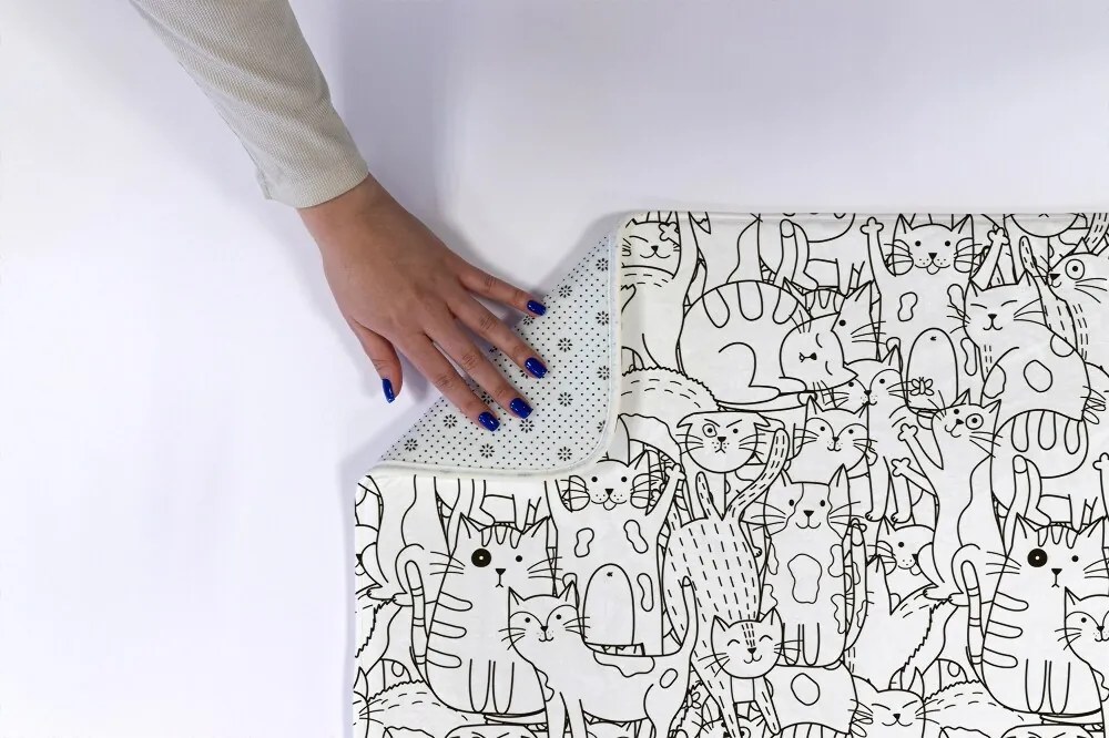 Dywanik łazienkowy antypoślizgowy Dywanik łazienkowy antypoślizgowy Koty Wzór