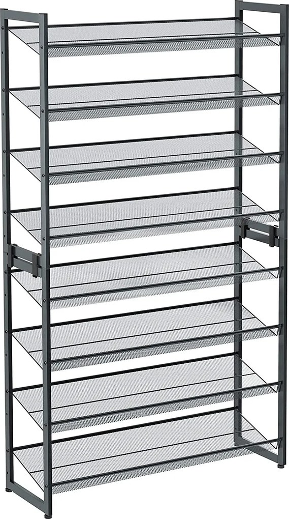 Wysoki regał metalowy na obuwie Belfort 8 półek