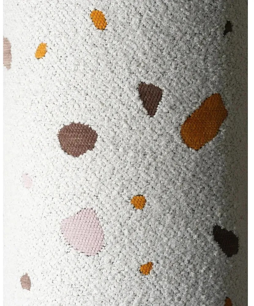 Biały dziecięcy worek do siedzenia z materiału bouclé/z tkaniny szenilowej Terrazzo Chair – Wigiwama