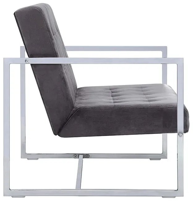 Zgrabna 2-osobowa sofa Aparro - szara