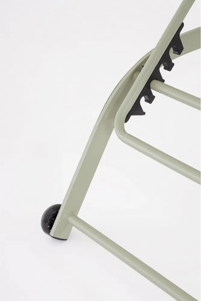 Szarobrązowy metalowy leżak ogrodowy Taylor – Bizzotto