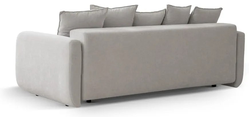 Beżowa rozkładana sofa ze schowkiem 231 cm Elen – Micadoni