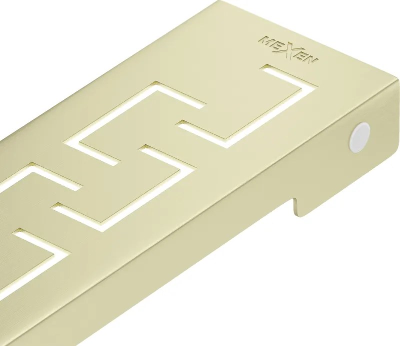 Mexen Flat M15 maskownica do odpływu liniowego 100 cm, złota szczotkowana - 1A24100