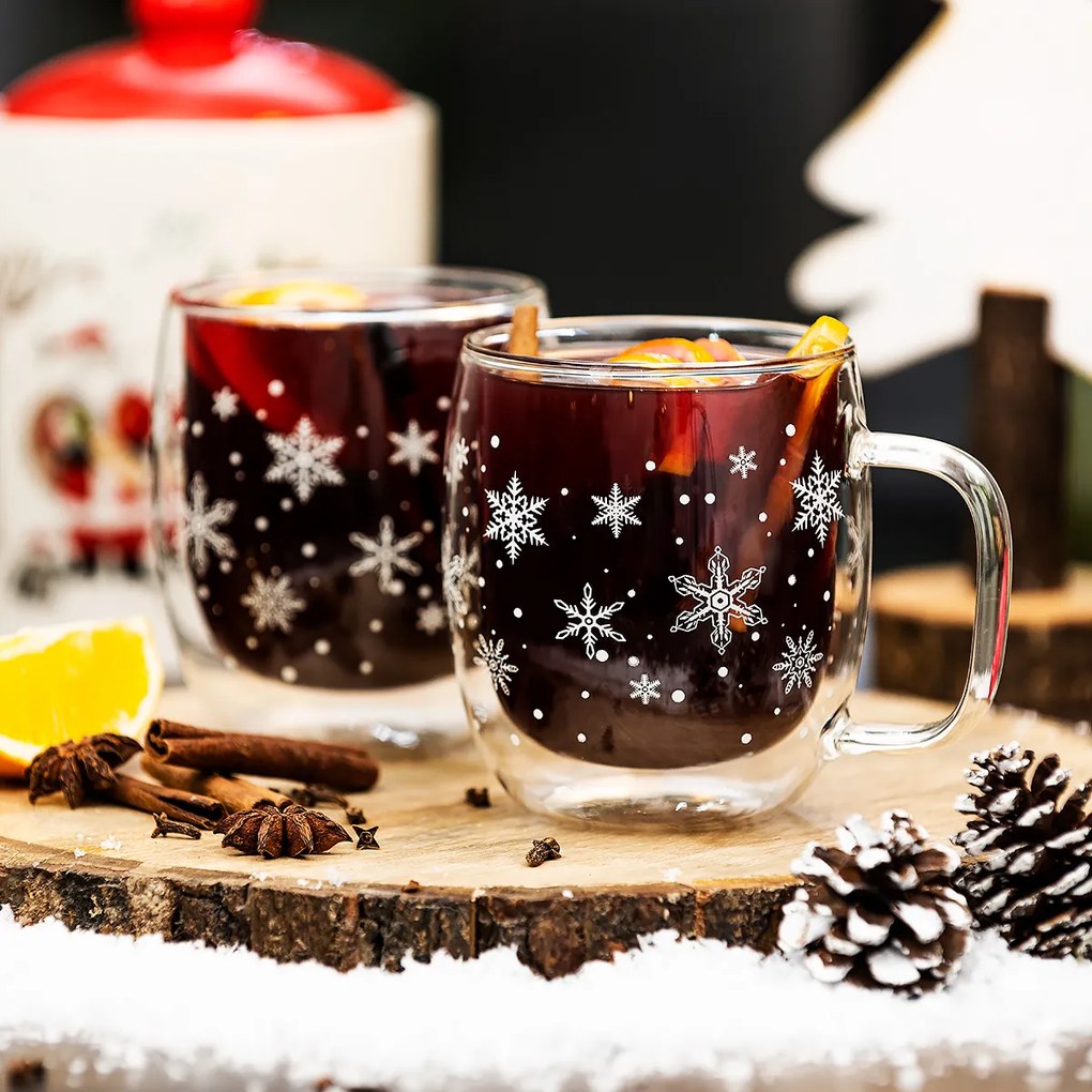 4Home Szklanka termiczna Hot&Cool Snowflake 350 ml, 2 szt.