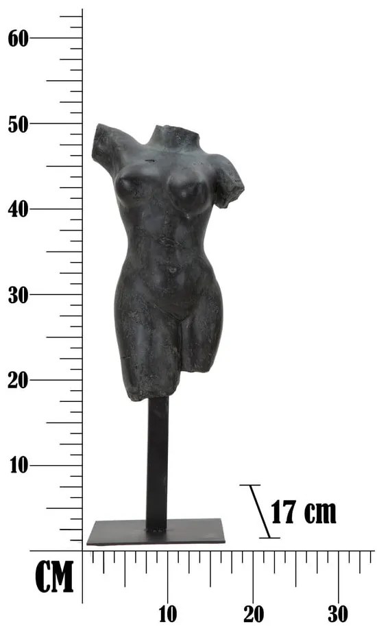 Czarna figurka dekoracyjna Mauro Ferretti Museum Woman
