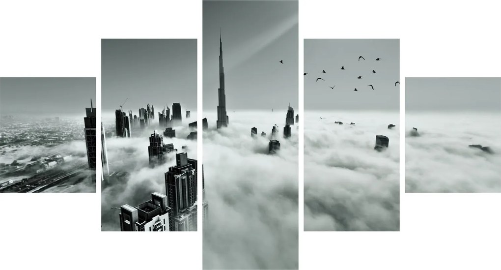 Obraz - Wieżowce w Dubaju (125x70 cm)