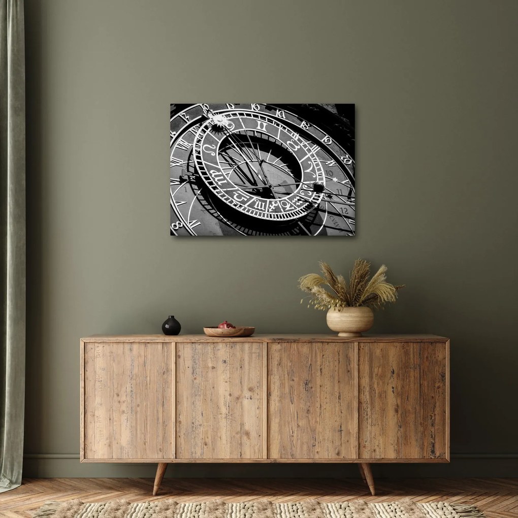 Obraz - Zegar astronomiczny, Praga, Czechy (70x50 cm)