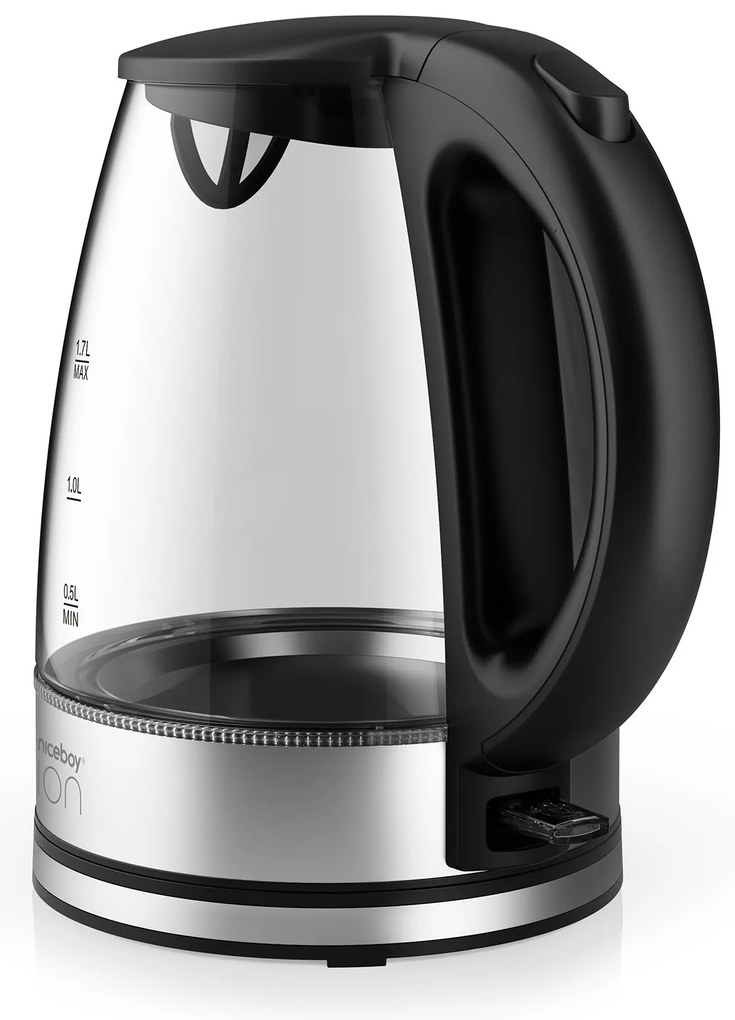Czajnik K1 Crystal Glass Black