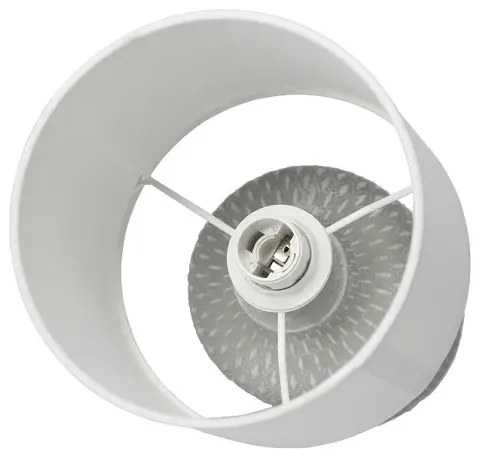 Szara lampa stołowa z ceramiczną podstawą - 3X V085 L6-F87