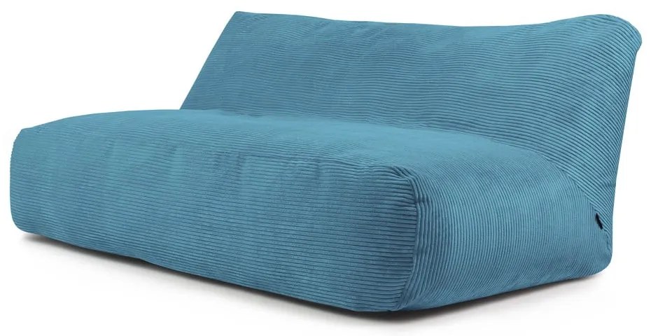 Niebieski sztruksowy worek do siedzenia Sofa Tube 190 – SLOWDOWN