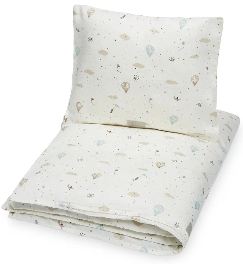 Pościel dziecięca do łóżeczka z bawełny organicznej w kolorze kości słoniowej 100x140 cm Dreamland – Cam Cam Copenhagen