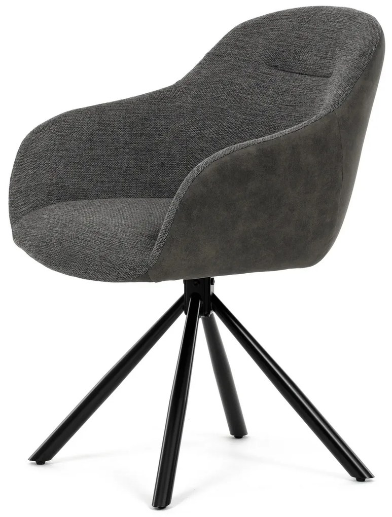 Zestaw krzeseł obiadowych z mechanizmem powrotnymDCH-Y1143 GREY2, 2 szt.