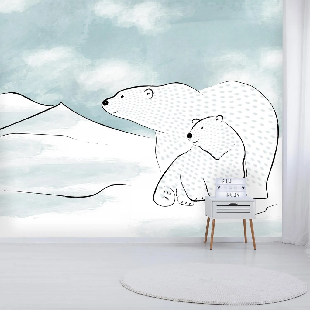 Fototapeta - Niedźwiedzie polarne (196x136 cm)