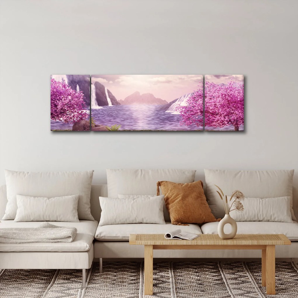 Obraz jeziora (170x50 cm)