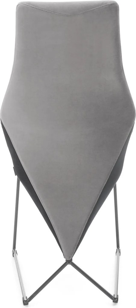 Oryginalne krzesło tapicerowane tkaniną welurową K485